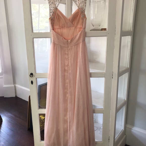 Morgan & Co. Light Peach Party DRESS, Size 3/4 - Picture 4 of 9